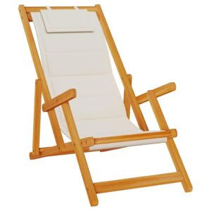 vidaXL Beach Chair w/ Armrests