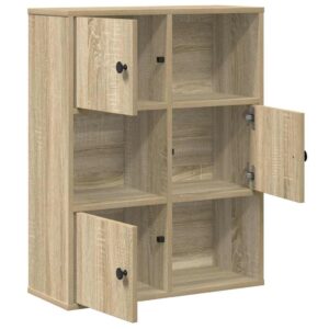 vidaXL Bookcase Sonoma Oak 60x24x76.5cm