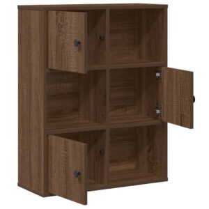 vidaXL Bookcase Brown Oak 60x24x76.5cm