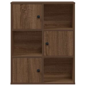 vidaXL Bookcase Brown Oak 60x24x76.5cm
