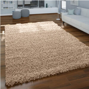 Shaggy Rug Light Beige 200 x 290cm