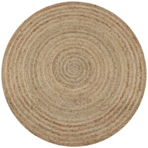 vidaXL Area Rug Braided Jute