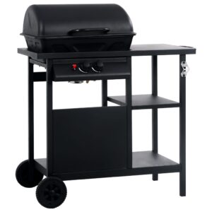 vidaXL Gas BBQ Grill w/ Side Table