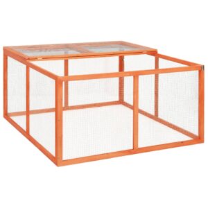 vidaXL Rabbit Hutch Solid Firwood