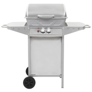 vidaXL Gas BBQ Grill Stainless Steel