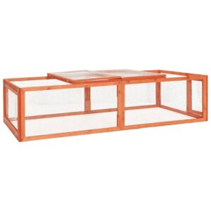 vidaXL Rabbit Hutch Solid Firwood