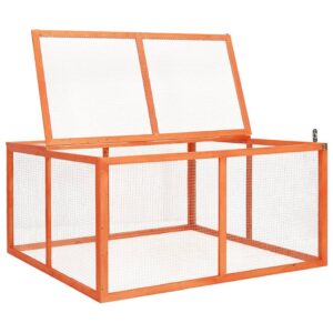 vidaXL Rabbit Hutch Solid Firwood