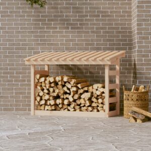 vidaXL Firewood Rack Solid Pine Wood