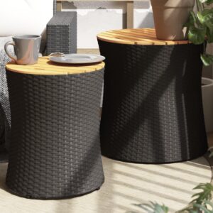 vidaXL 2pc Garden Side Tables