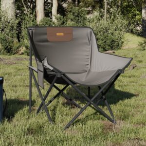 vidaXL 2 Camping Chairs w/ Pocket