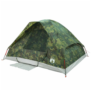 vidaXL 4-Person Dome Tent Camouflage