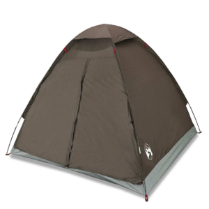 vidaXL 4-Person Dome Tent Brown