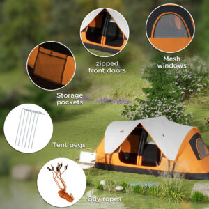 Outsunny 5-6 Man 2 Room Tent Outsunny 5-6 Man 2 Room Tent