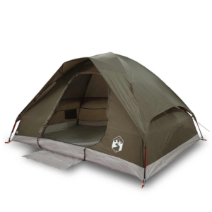 vidaXL 2-Person Dome Tent Brown