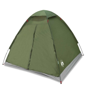 vidaXL 2-Person Dome Tent Olive Green