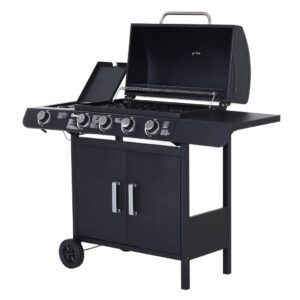 Outsunny 4 Gas BBQ Grill Steel
