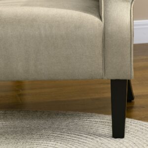 Homcom Armchair Upholstered Beige