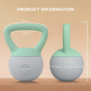 Sportnow 4KG Kettlebell w/ Soft Body