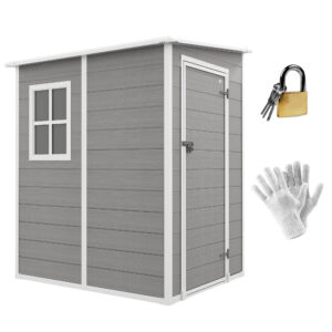 Outsunny Lean to Garden Shed 4x5ft