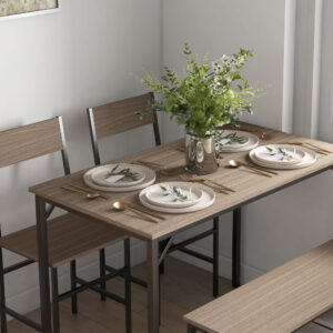 Homcom Dining Table and Chairs Set