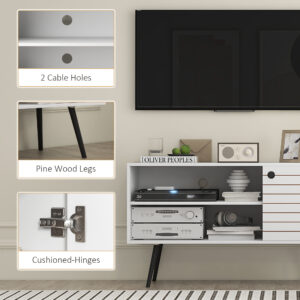Homcom TV Unit for 50" TVs White