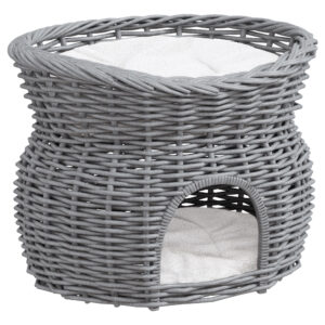 PawHut Cat Bed Basket 2-Tier Elevated PawHut Cat Bed Basket 2-Tier Elevated