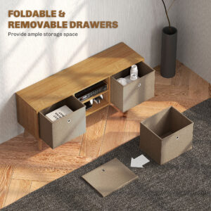 Homcom TV Cabinet Stand w/ Shelves