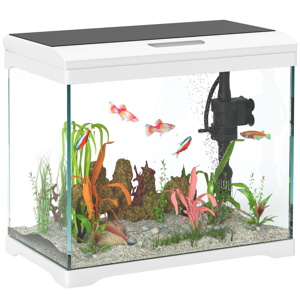 PawHut 27L Glass Fish Tank with Filter PawHut 27L Glass Fish Tank with Filter