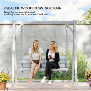 Outsunny 2 Seater Wooden Swing Seat