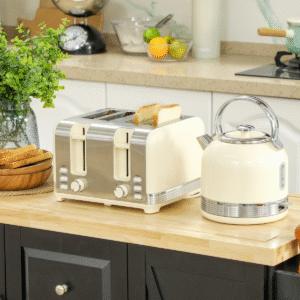 Homcom 1.7L Electric Kettle & Toaster Set