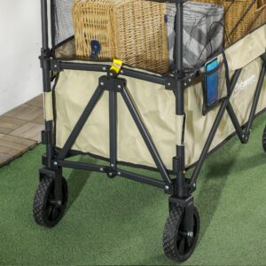 Outsunny 180L Folding Garden Trolley