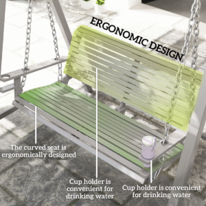 Outsunny 2 Seater Wooden Swing Seat