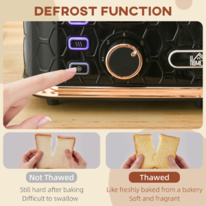 HOMCOM Toaster 4 Slice With 7 Browning Levels