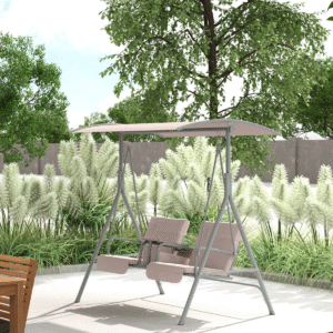 Outsunny 2 Person Covered Swing Chair