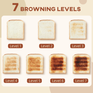HOMCOM Toaster 4 Slice With 7 Browning Levels
