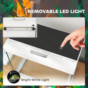 PawHut 17L Glass Fish Tank with Filter PawHut 17L Glass Fish Tank with Filter