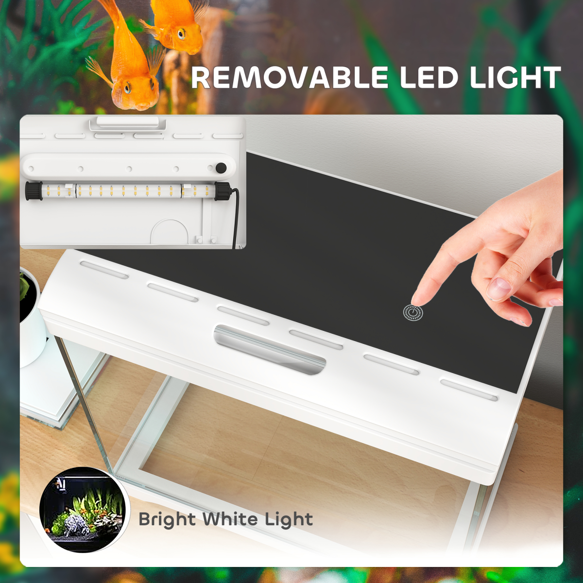 PawHut 27L Glass Fish Tank with Filter PawHut 27L Glass Fish Tank with Filter