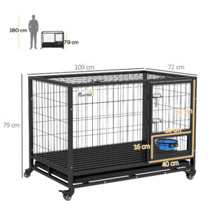 PawHut 43" Heavy Duty Dog Crate