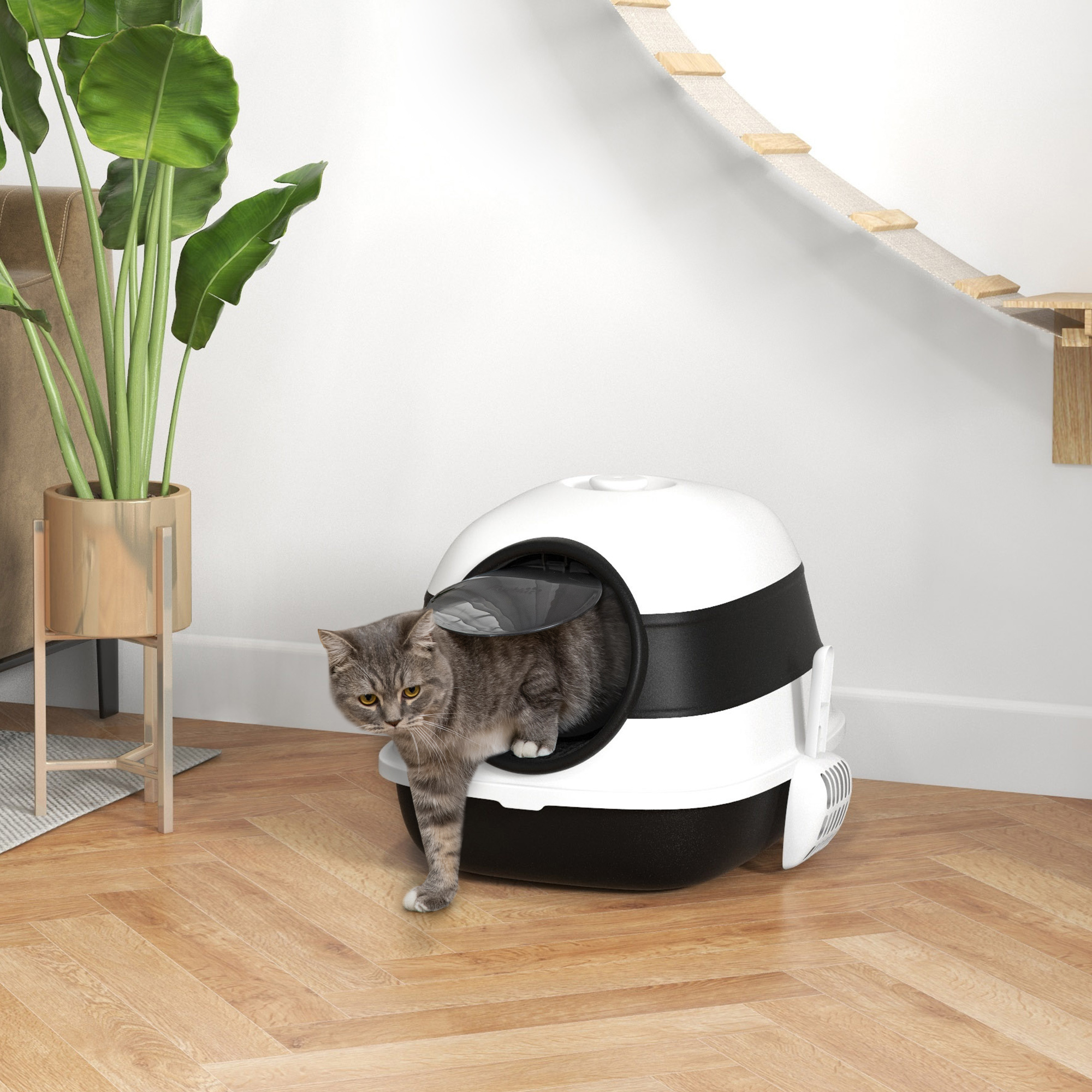 PawHut Foldable Cat Litter Tray PawHut Foldable Cat Litter Tray
