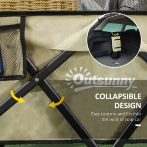 Outsunny 180L Folding Garden Trolley