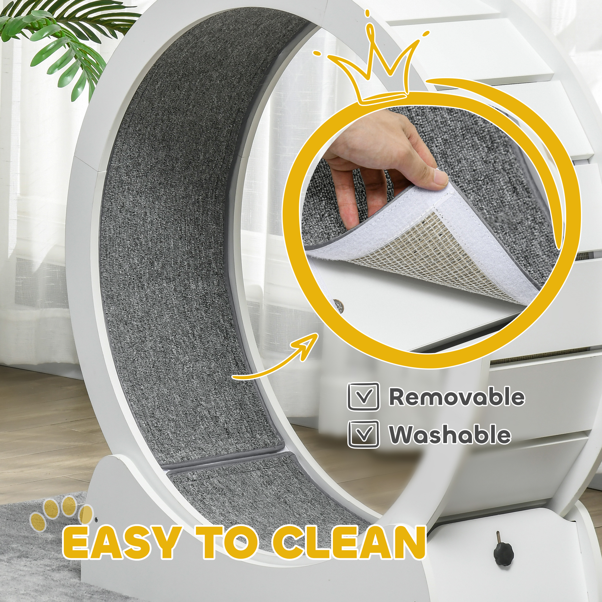 PawHut Cat Treadmill 30" Wooden PawHut Cat Treadmill 30" Wooden