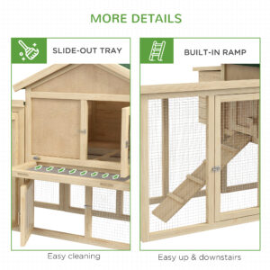 Pawhut Wooden Chicken Coop