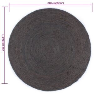 vidaXL Handmade Rug Jute Round 210cm