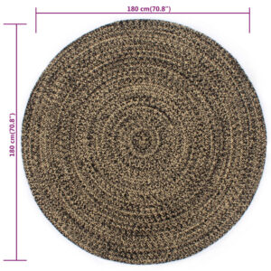 vidaXL Handmade Rug Jute 180 cm