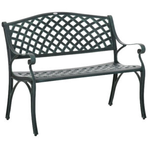 Outsunny Cast Aluminium 2 Seater Bench