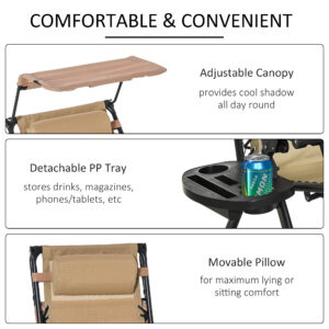 Folding Recliner Lounge Rocker