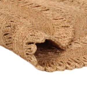 vidaXL Area Rug Hand-braided Jute