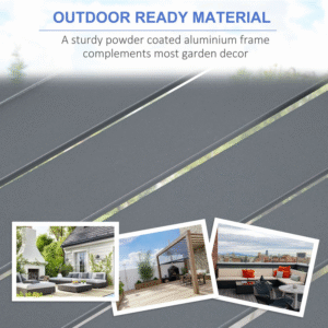 Outsunny 6pc Garden Furniture Set w/ Firepit