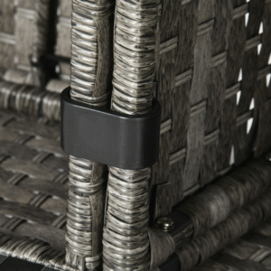 Outsunny 7pc Rattan Furniture Set w/ Fire Pit