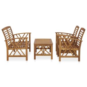 vidaXL 4pc Garden Lounge Set Acacia Wood
